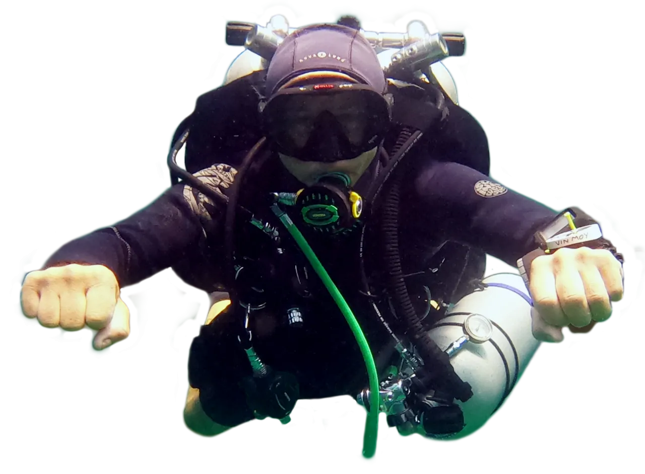 Phuket recreational and technical diving instructor Vin Moy