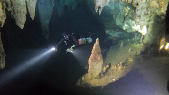 Phuket cave diving experience trip at Phi Phi Island's Chandelier Cave