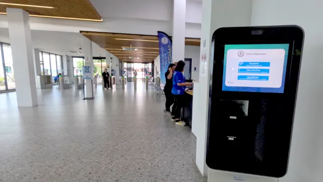 Chalong pier check-in area for diving