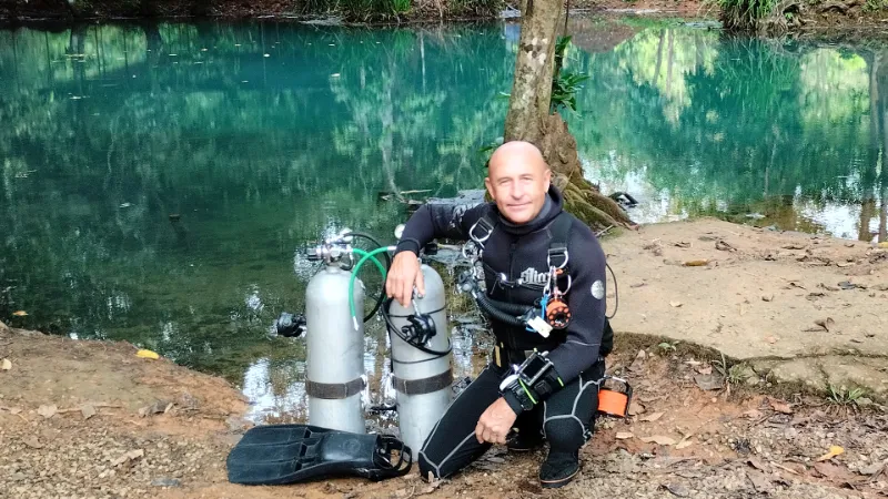 Scuba and technical diving instructor Vin Moy